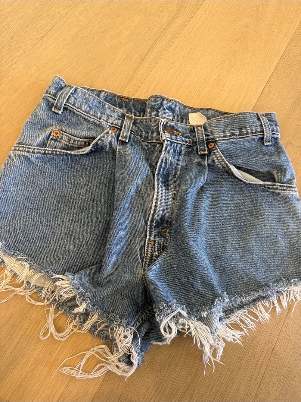 Levi's Vintage Frayed Hem Jean Shorts 32